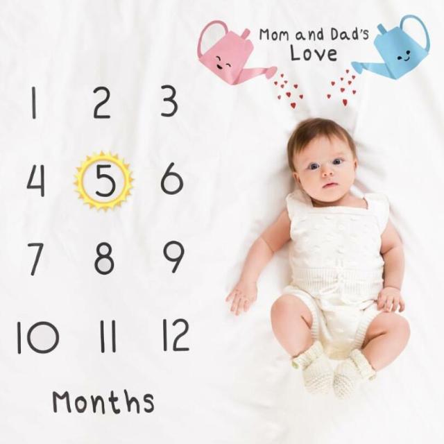 Baby Milestone Photography Mat Serenity Starts